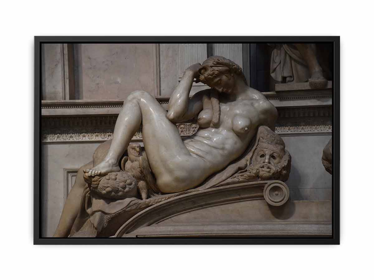 Tomb of Giuliano de' Medici: Night By Michelangelo Buonarroti