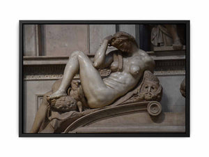 Tomb of Giuliano de' Medici: Night By Michelangelo Buonarroti