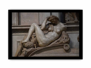 Tomb of Giuliano de' Medici: Night By Michelangelo Buonarroti