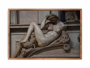 Tomb of Giuliano de' Medici: Night By Michelangelo Buonarroti