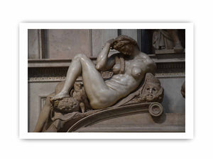 Tomb of Giuliano de' Medici: Night By Michelangelo Buonarroti