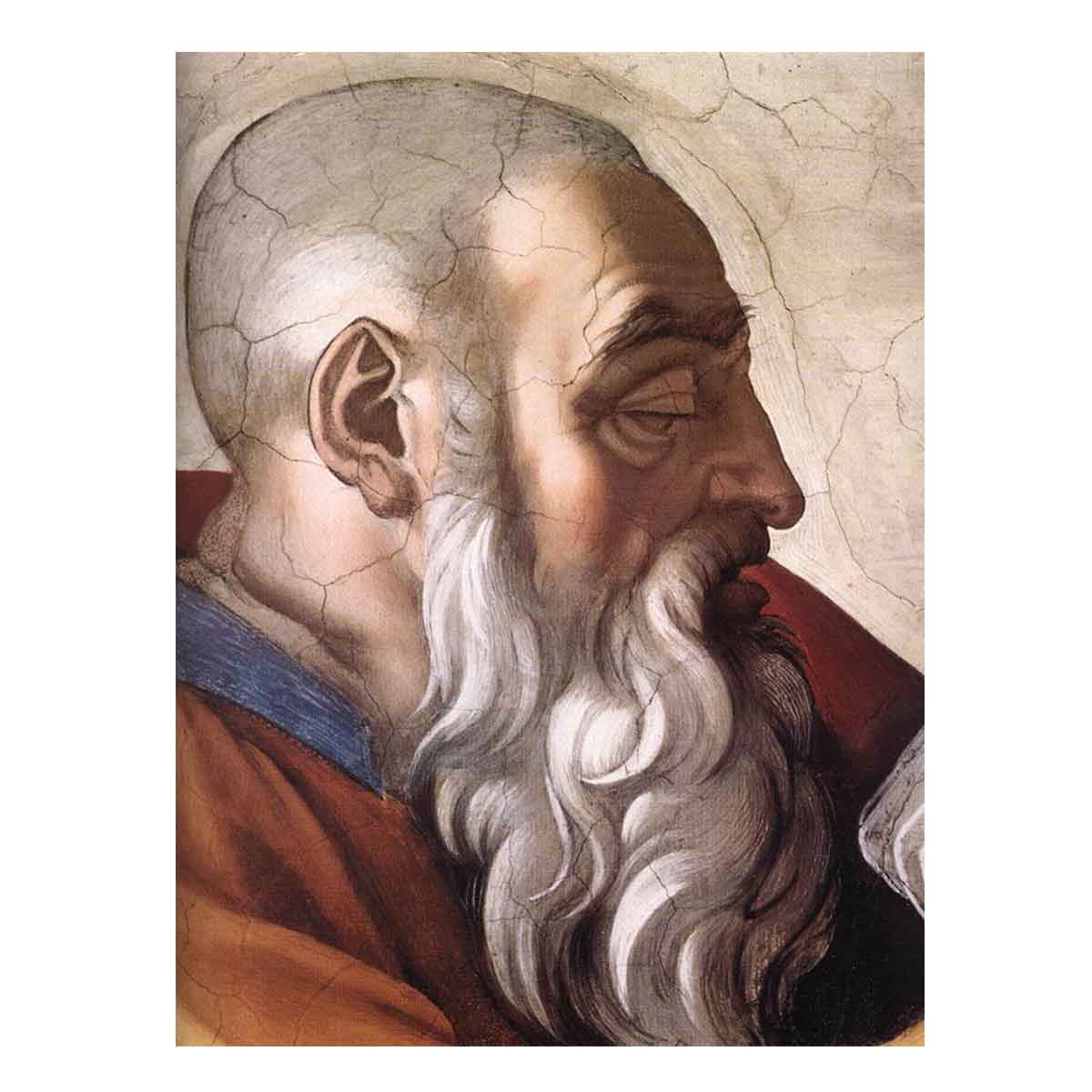 Zechariah (detail) By Michelangelo Buonarroti