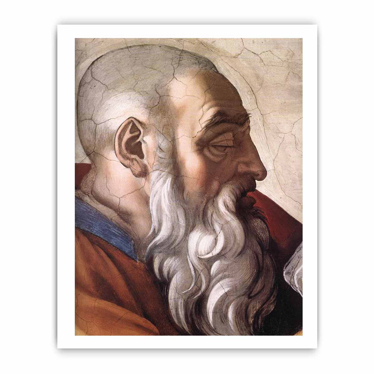 Zechariah (detail) By Michelangelo Buonarroti