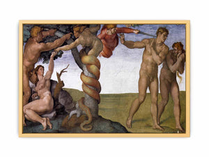 The Fall and Expulsion from Garden of Eden By Michelangelo Buonarroti