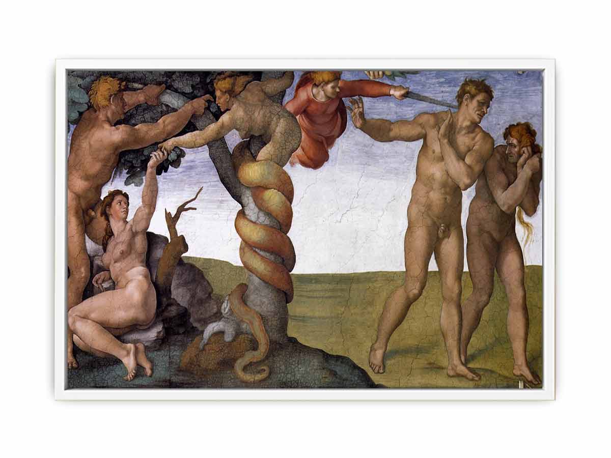 The Fall and Expulsion from Garden of Eden By Michelangelo Buonarroti