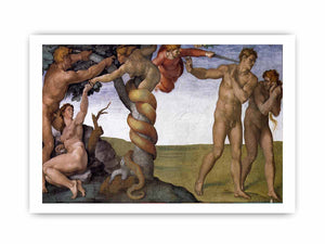 The Fall and Expulsion from Garden of Eden By Michelangelo Buonarroti