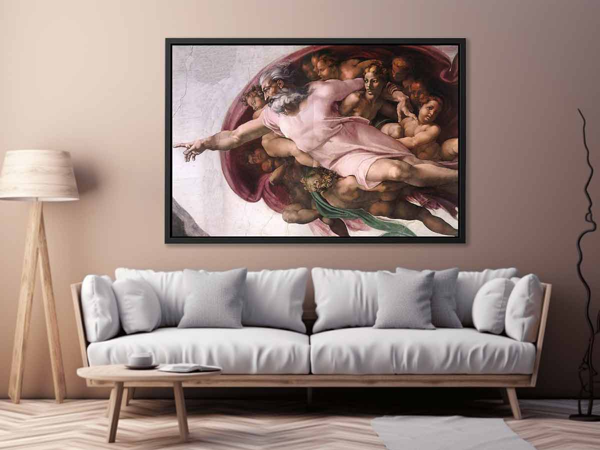 Creation of Adam (detail) By Michelangelo Buonarroti