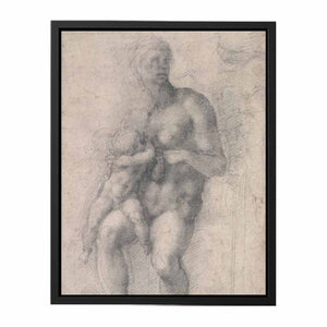 Study for a Holy Family with the Infant St.John By Michelangelo Buonarroti