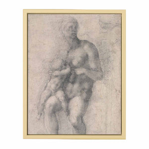 Study for a Holy Family with the Infant St.John By Michelangelo Buonarroti