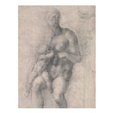 Study for a Holy Family with the Infant St.John By Michelangelo Buonarroti artwork preview