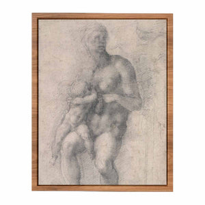 Study for a Holy Family with the Infant St.John By Michelangelo Buonarroti