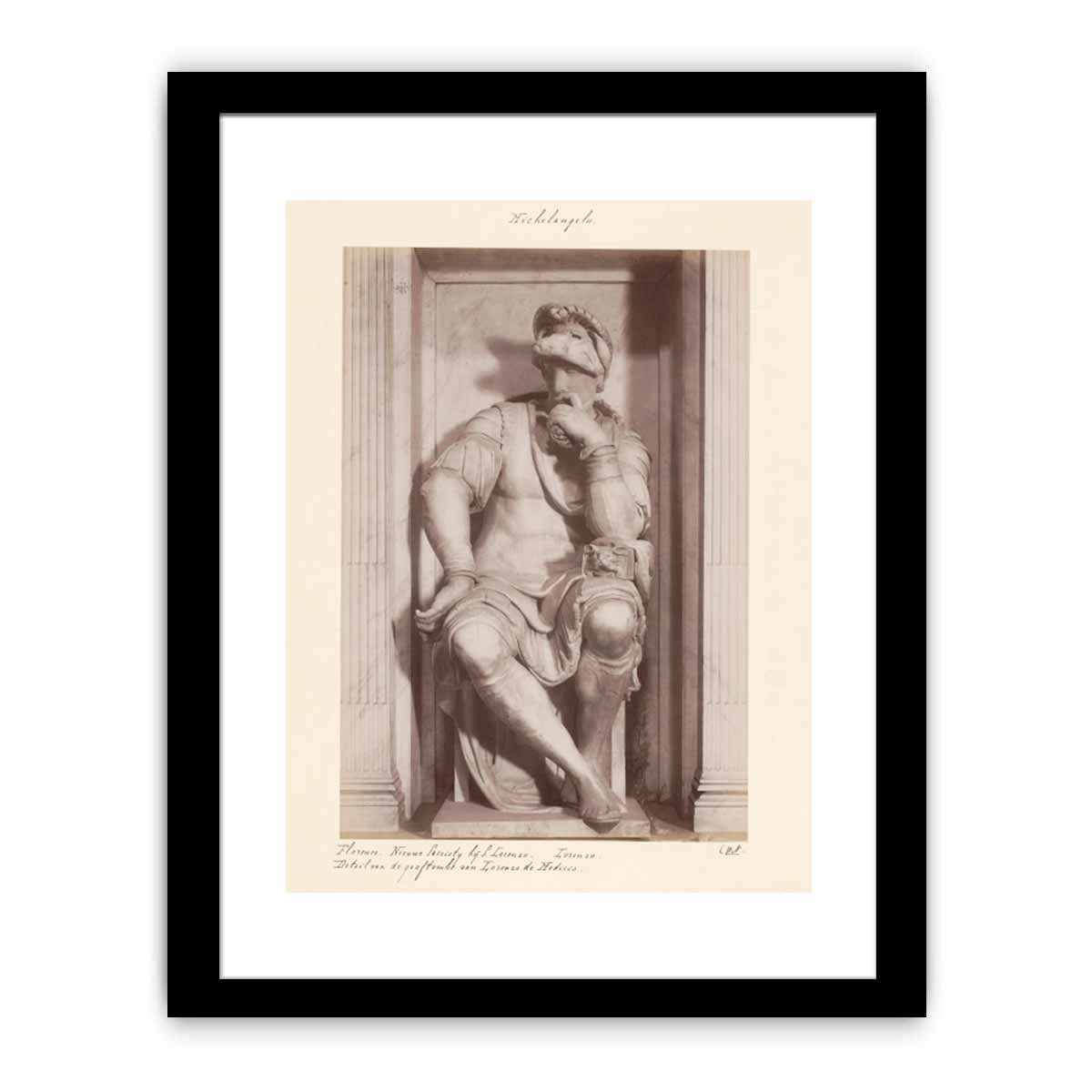Tomb of Lorenzo de' Medici: Lorenzo de' Medici [detail: 1] By Michelangelo Buonarroti