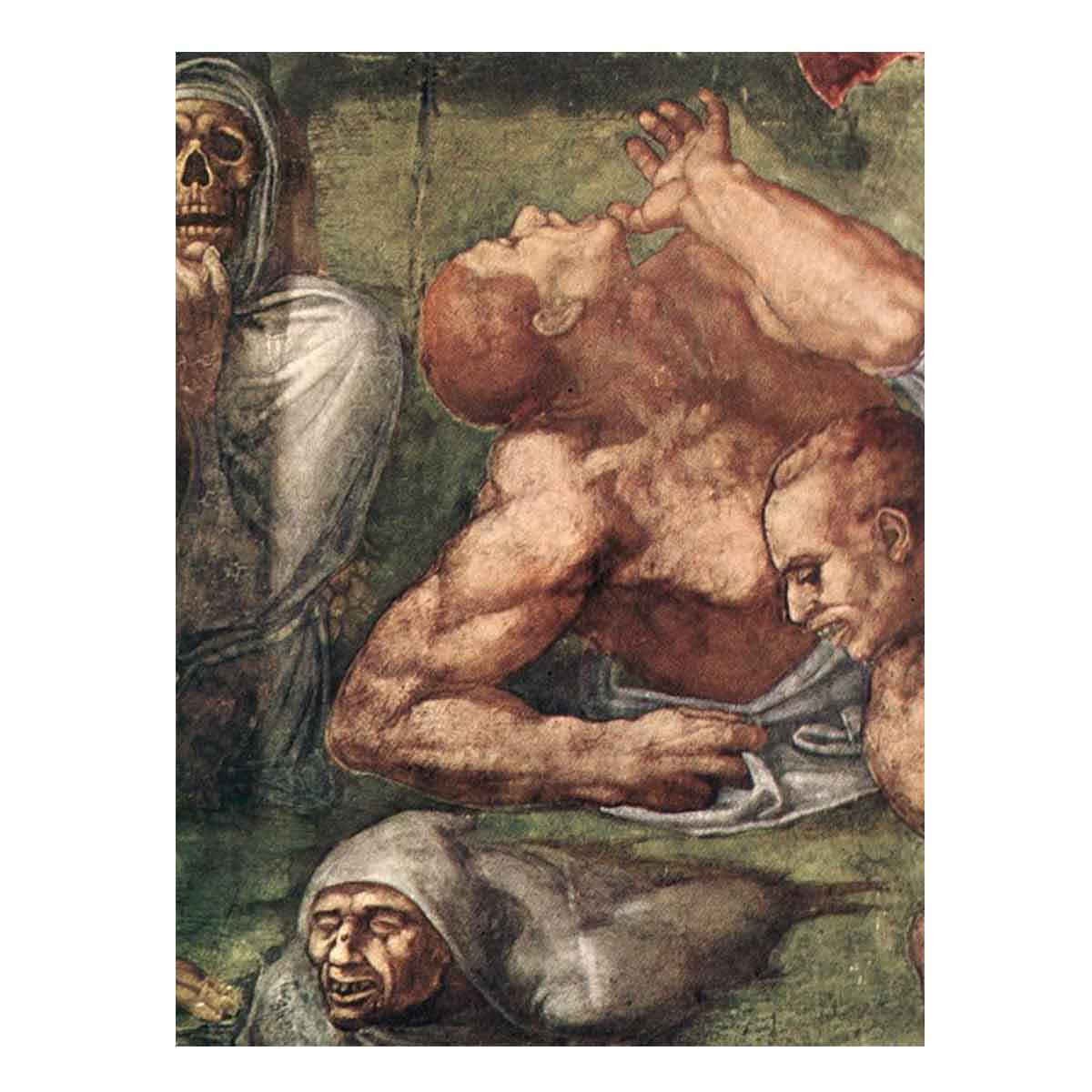 The Last Judgment (detail) By Michelangelo Buonarroti
