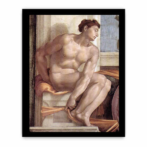 Ignudo -10 1509 By Michelangelo Buonarroti
