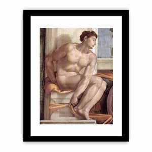 Ignudo -10 1509 By Michelangelo Buonarroti