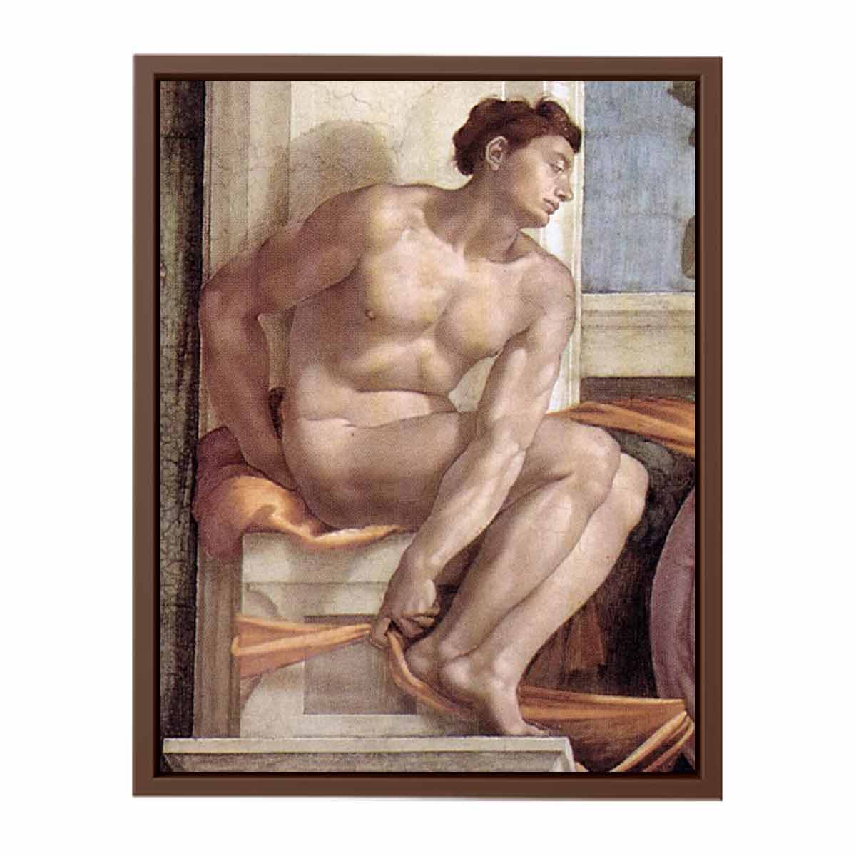 Ignudo -10 1509 By Michelangelo Buonarroti