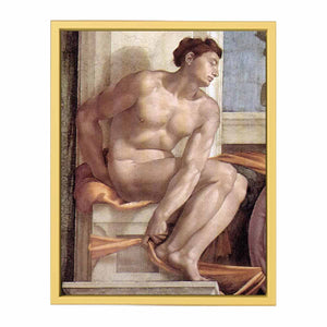 Ignudo -10 1509 By Michelangelo Buonarroti