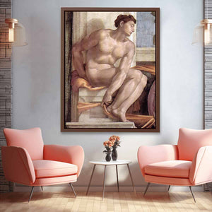 Ignudo -10 1509 By Michelangelo Buonarroti