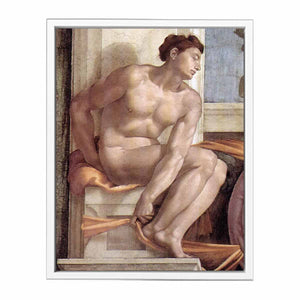 Ignudo -10 1509 By Michelangelo Buonarroti