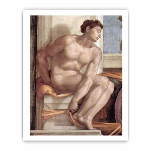 Ignudo -10 1509 By Michelangelo Buonarroti