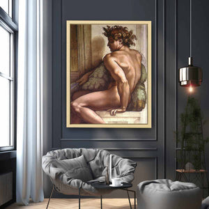 Ignudo -1 1509 By Michelangelo Buonarroti