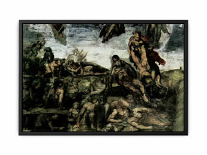 Das Jüngste Gericht, Fresko an der Altarwand der Sixtinischen Kapelle, Detail: Auferstehung der Toten aus den Gräbern By Michelangelo Buonarroti