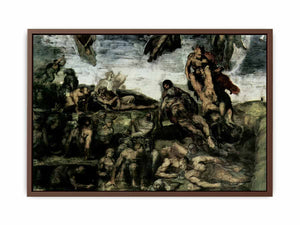 Das Jüngste Gericht, Fresko an der Altarwand der Sixtinischen Kapelle, Detail: Auferstehung der Toten aus den Gräbern By Michelangelo Buonarroti