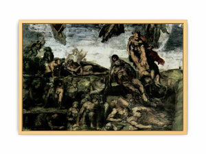 Das Jüngste Gericht, Fresko an der Altarwand der Sixtinischen Kapelle, Detail: Auferstehung der Toten aus den Gräbern By Michelangelo Buonarroti