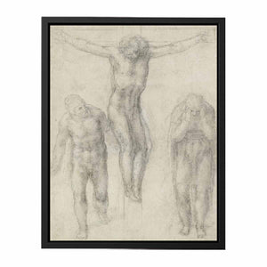 Study For Christ On The Cross With Mourners By Michelangelo Buonarroti
