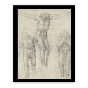 Study For Christ On The Cross With Mourners By Michelangelo Buonarroti