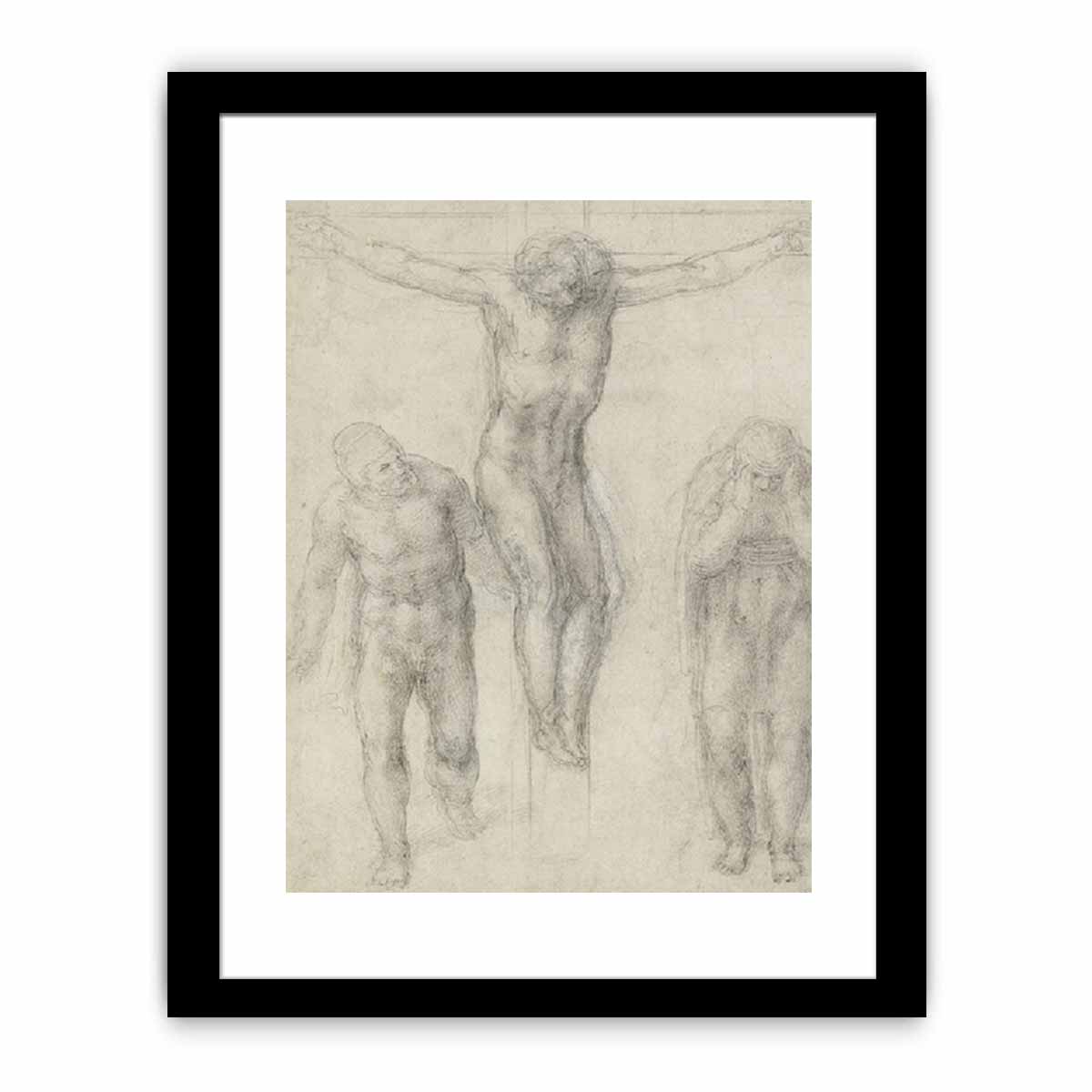 Study For Christ On The Cross With Mourners By Michelangelo Buonarroti