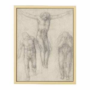 Study For Christ On The Cross With Mourners By Michelangelo Buonarroti