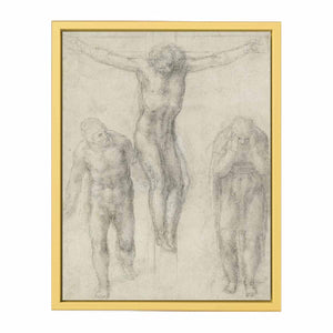 Study For Christ On The Cross With Mourners By Michelangelo Buonarroti