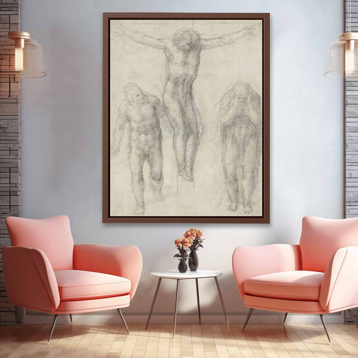 Study For Christ On The Cross With Mourners