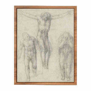 Study For Christ On The Cross With Mourners By Michelangelo Buonarroti