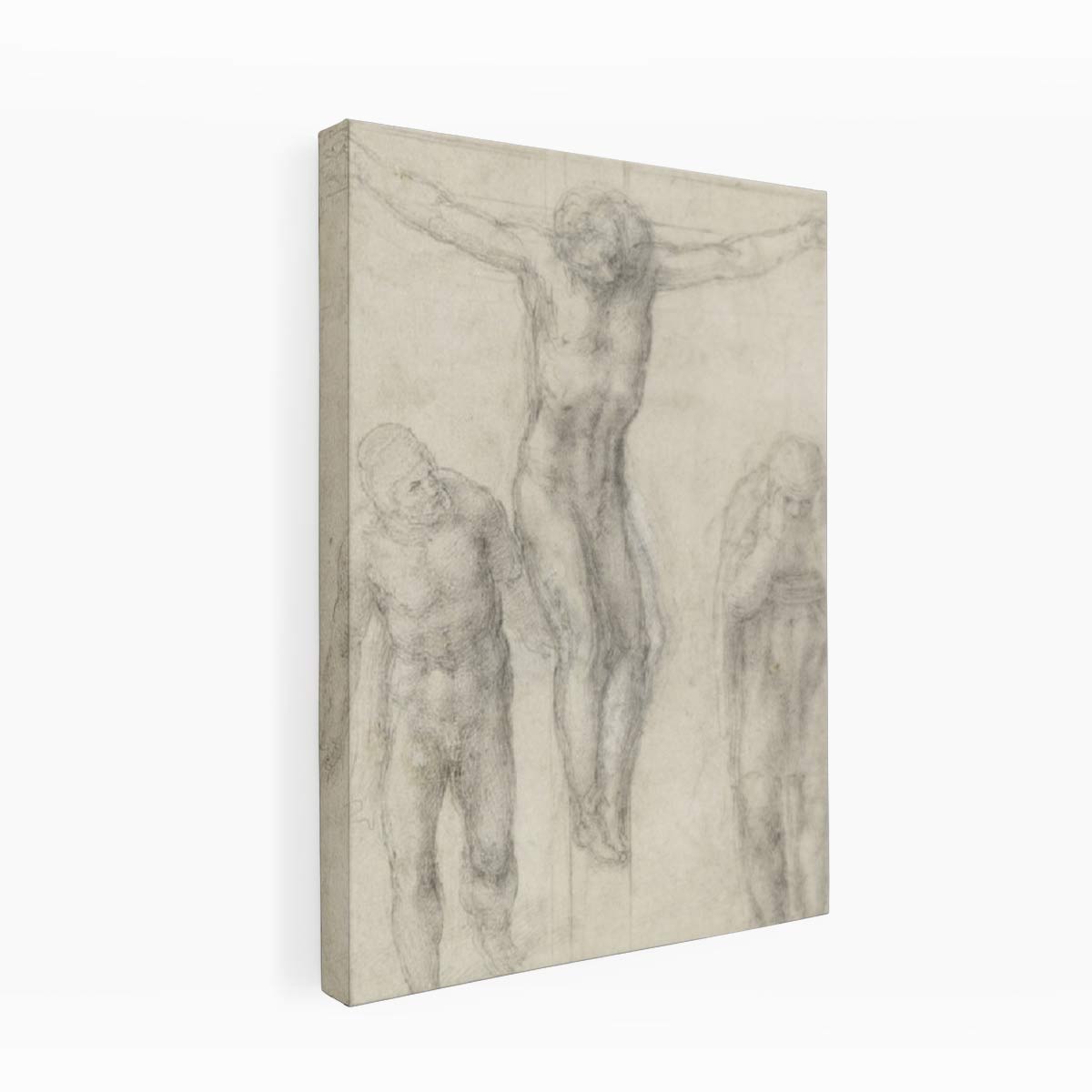 Study For Christ On The Cross With Mourners By Michelangelo Buonarroti