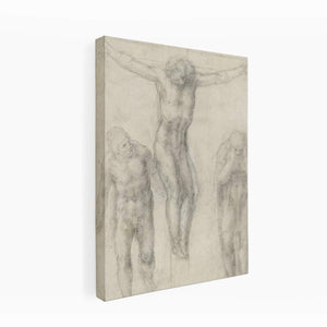 Study For Christ On The Cross With Mourners By Michelangelo Buonarroti