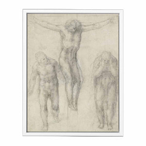 Study For Christ On The Cross With Mourners By Michelangelo Buonarroti