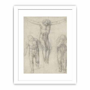 Study For Christ On The Cross With Mourners By Michelangelo Buonarroti