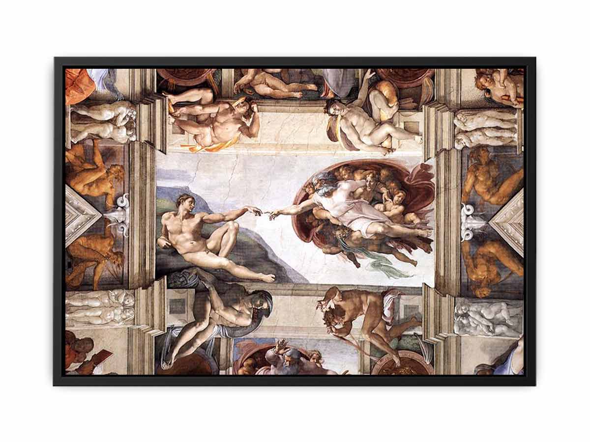 The ceiling (detail):The Creation of Adam By Michelangelo Buonarroti
