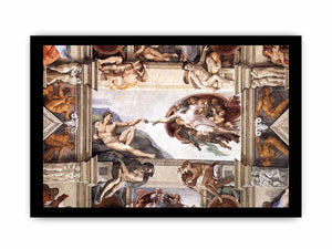 The ceiling (detail):The Creation of Adam By Michelangelo Buonarroti