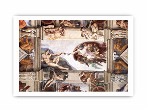 The ceiling (detail):The Creation of Adam By Michelangelo Buonarroti