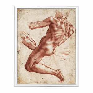 Study for an ignudo By Michelangelo Buonarroti