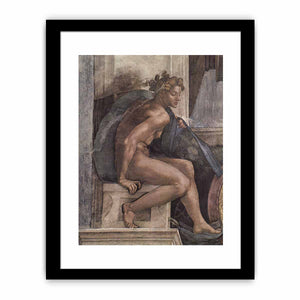 Deckenfresko zur Schöpfungsgeschichte in der Sixtinischen Kapelle, Detail: Jüngling By Michelangelo Buonarroti