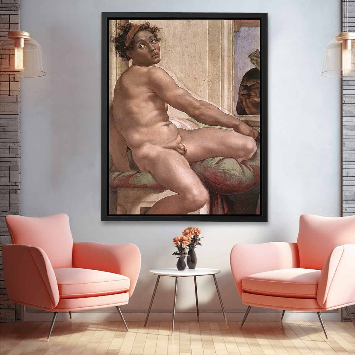 Ignudo -6 1509 By Michelangelo Buonarroti
