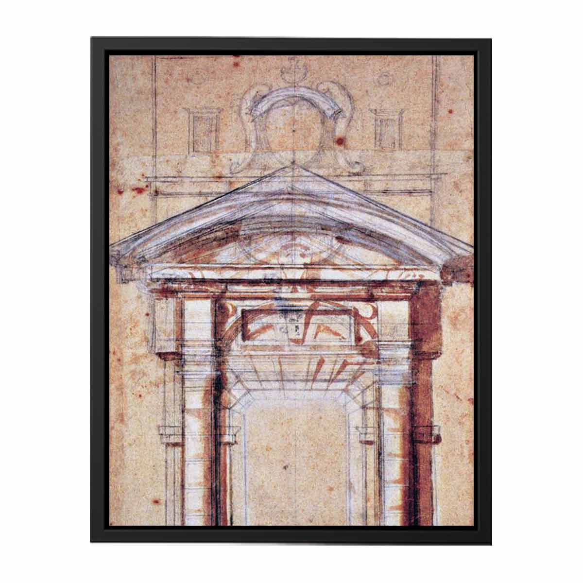 MICHELANGELO Buonarroti Study for Porta Pia