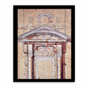 MICHELANGELO Buonarroti Study for Porta Pia