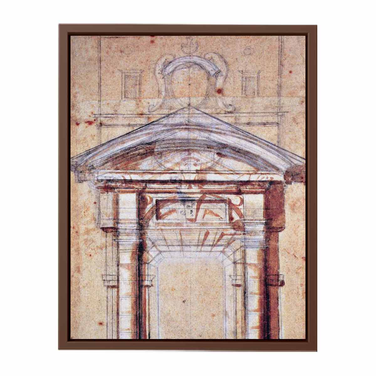 MICHELANGELO Buonarroti Study for Porta Pia