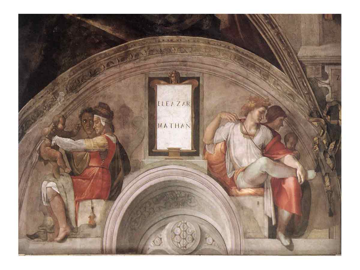 Eleazar - Matthan 1511-12 By Michelangelo Buonarroti