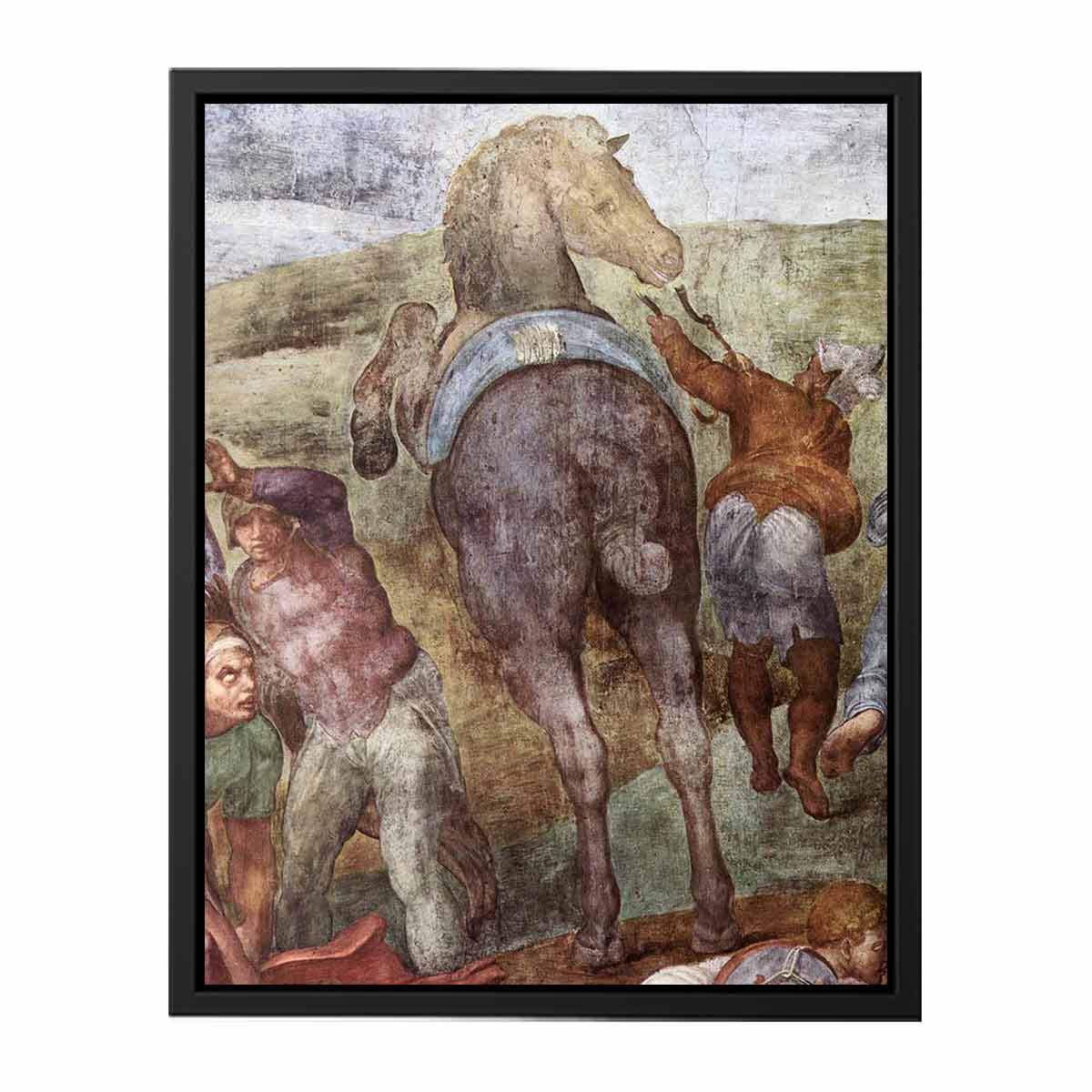 The Conversion of Saul (detail) By Michelangelo Buonarroti